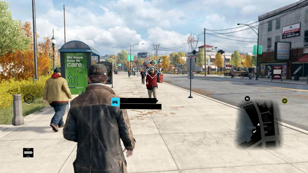 Watchdogs, Screenshot gameplay (Ubisoft, 2014)